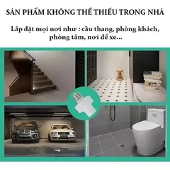 Đui đèn cảm biến chuyển động tự bật tắt E27, đuôi đèn xoáy cảm ứng chuyển động radar tiết kiệm điện