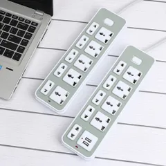 Ổ Điện USB Đa Năng Chịu Tải 2500W Dài 4m Có 9 lổ cắm và 2 lỗ USB