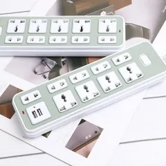 Ổ Điện USB Đa Năng Chịu Tải 2500W Dài 4m Có 9 lổ cắm và 2 lỗ USB