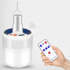Đèn Năng lượng Mặt trời đèn Led tích điện 100w có điều khiển từ xa-V50 - tiếp kiệm chi phí và tiện lợi