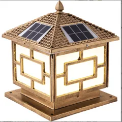 Đèn trụ cổng năng lượng mặt trời, đèn năng lượng mặt trời cỡ 250mm và 200mm