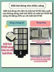 Đèn Năng Lượng Mặt Trời liền thể kép 1200w,1000w, 800w, 700W,400W,300W,Cảm Biến Chuyển Động