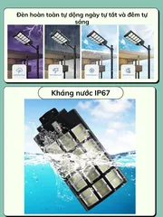 Đèn Năng Lượng Mặt Trời liền thể kép 1200w,1000w, 800w, 700W,400W,300W,Cảm Biến Chuyển Động