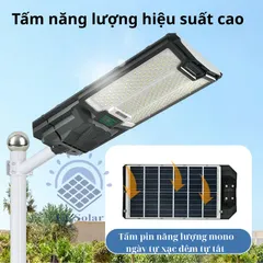 Đèn Năng Lượng Mặt Trời Sân Vườn TT SOLAR Đèn Liền Thể Kép 1200W, 100W, 800W, Cảm Biến Chuyển Động