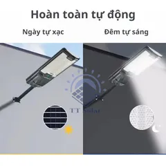Đèn Năng Lượng Mặt Trời Sân Vườn TT SOLAR Đèn Liền Thể Kép 1200W, 100W, 800W, Cảm Biến Chuyển Động
