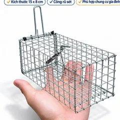 Bẫy chuột thông minh kích thước 15x8cm chống rỉ sét phù hợp gia đình chung cư