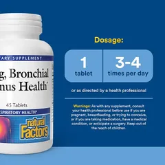Viên Uống Bổ Phổi Lung Bronchial Sinus Health Natural Factors Hỗ Trợ Đường Hô Hấp Khỏe Mạnh - YoungFit