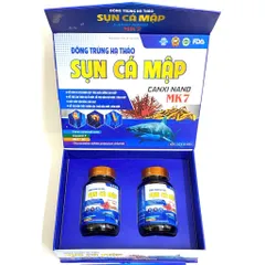 Đông trùng hạ thảo Sụn Cá Mập Canxi nano Mk7 Bôi trơn cho khớp và hỗ trợ giảm đau do thoái hóa khớp, viêm khớp chai vien