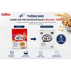 [Bao bì mới 2026] Ngũ Cốc Hoa Quả Tươi Sấy Khô Calbee 750g - Nguyên Liệu Nhập Khẩu Nhật Bản, Giàu Chất Xơ và Dinh Dưỡng, Snack Lành Mạnh Cho Cả Gia Đình
