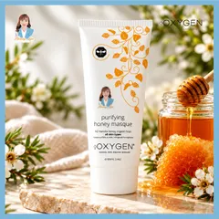 Mặt nạ mật ong manuka và hoa bia cho mọi loại da New Zealand OXYGEN Purifying Honey Masque 100ml