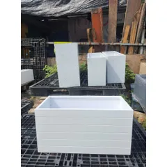 Chậu NHỰA composite D50 R30 C30 trồng cây ban công siêu nhẹ, siêu bền chất liệu PVC