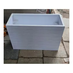 Chậu nhựa composite 80×30×30, chậu trồng cây ban công siêu nhẹ
