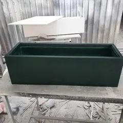 Chậu Nhựa composite chữ nhật chất liệu PVC FOAM siêu nhẹ, chậu trồng cây, ban công,sân vườn nuôi cá. độ bền cao