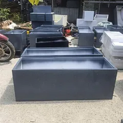【D50-R25-C25】 chậu nhựa composite chữ nhật.chậu trồng cây ban công.chậu trồng cây siêu nhẹ