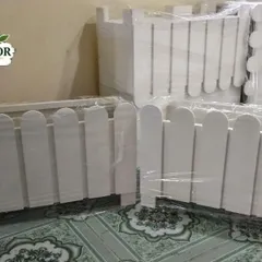 Chậu nhựa composite hàng rào, chậu trồng cây nhiều kích thước chất liệu PVC FOAM siêu nhẹ độ bền cao