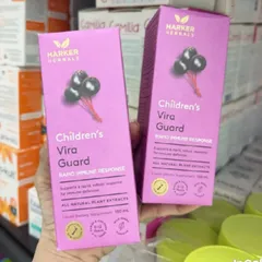 Siro Harker Herbals Children's Vira Guard |150 mL| Kích hoạt hệ miễn dịch cấp tốc & Tăng cường sức đề kháng tự nhiên cho trẻ từ 6 tháng tuổi trở lên [S/P Chuẩn NZ không tem]