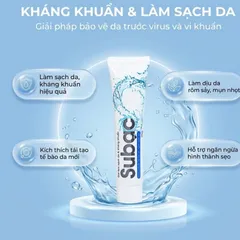Gel Su Bạc làm sạch da, kháng khuẩn, ngăn ngừa sẹo tuýp 25g