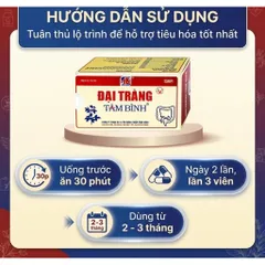 Viên giảm viêm đại tràng cấp và mãn tính Đại Tràng Tâm Bình (5 vỉ x 12 viên) 858828