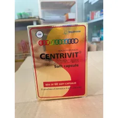 Viên nang mềm CENTRIVIT Softcaps hộp 60 viên bổ sung vitamin cho người suy nhược