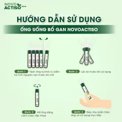 Ống uống bổ gan NovoActiso - Hỗ trợ cải thiện chức năng gan, phù hợp cho người có chức năng gan kém