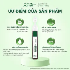 Ống uống bổ gan NovoActiso - Hỗ trợ cải thiện chức năng gan, phù hợp cho người có chức năng gan kém