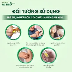 Ống uống bổ gan NovoActiso - Hỗ trợ cải thiện chức năng gan, phù hợp cho người có chức năng gan kém