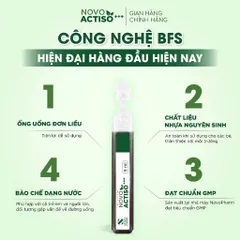 Ống uống bổ gan NovoActiso - Hỗ trợ cải thiện chức năng gan, phù hợp cho người có chức năng gan kém