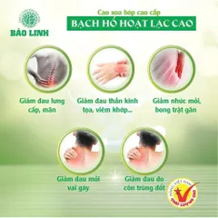 Cao Xoa Bóp Bạch Hổ Hoạt Lạc Cao 20g – Giảm đau nhức xương khớp nhanh chóng