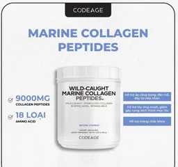 Bột Collagen Đại Dương Codeage - Marine Collagen Peptides 450g Giúp Da Căng Bóng Và Bổ Sung Lượng Collagen Thiếu Hụt