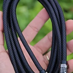 Cáp sạc đa năng 4 trong 1 bọc dù siêu bền sạc nhanh 240W dài 2m có đèn LED RGB - Dây To