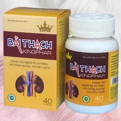 Viên Uống Lợi Tiểu BÀI THẠCH Kingphar Hỗ trợ giảm nguy cơ viêm đường tiết niêu, sỏi thận, sỏi bàng quang 