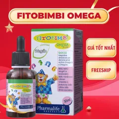 Siro Hỗ Trợ Phát Triển Não Bộ, Tốt Cho Mắt FITOBIMBI OMEGA JUNIOR, Omega Thực Vật Chai 30ml
