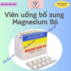 Viên uống Magnesium B6 - Bổ sung Magie và Vitamin B6 giúp giảm căng thẳng, đau đầu, mất ngủ (Hộp 100 viên)