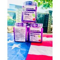 MẪU MỚI 2025 Kẹo dẻo giúp ngủ ngon Melatonin 10mg 90 viên của Natrol Gum