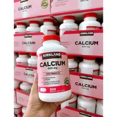 Viên Canxi Kirkland Calcium 600mg Vitamin D3 500viên Date xa
