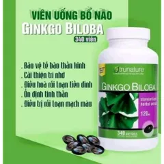 Viên Uống Bổ Não Trunature Ginkgo Biloba 120mg 340 viên cam kết chính hãng