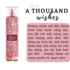 Chính hãng Mỹ Body mist A Thousand Wishes xịt thơm toàn thân của Mỹ 236ml