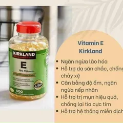 Viên Vitamin E 400 IU 500 Viên Kirkland Của Mỹ 859489