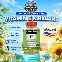 Viên Vitamin E 400 IU 500 Viên Kirkland Của Mỹ 859489