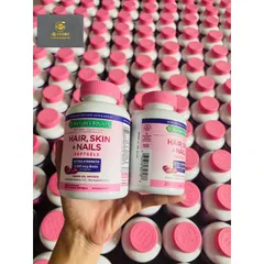 hair skin nails Viên Uống Đẹp Da, Tóc, Móng Hair Skin Nail Nature's Bounty 250 Viên Mỹ 859492