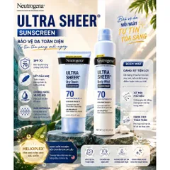 KEM CHỐNG NẮNG / XỊT CHỐNG NẮNG NEUTROGENA ULTRA SHEER SPF 70
