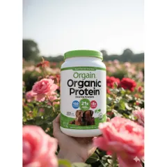 Orgain Organic Protein 920g – Socola Fudge, bột pha đồ uống hàng mỹ