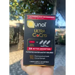 Viên Qunol Ultra CoQ10 3X Better Absorption 100mg 120 viên Softgels 859542
