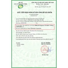 Viên Uống Kirkland Signature Vitamin C 500mg & 1000mg (Hộp 500 Viên)