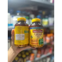 CAM KẾT CHÍNH HÃNG MỸ Viên uống Nature Made Calcium Magnesium Zinc With Vitamin D3 hộp 300 viên