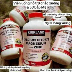 CHÍNH HÃNG Viên Calcium Citrate Magnesium and Zinc 500 viên Mỹ