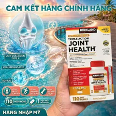[HÀNG MỸ] Kirkland Triple Action Joint Health Hỗ Trợ Xương Khớp Hộp 110 Viên