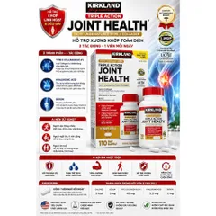 [HÀNG NỘI ĐỊA MỸ] Bổ Khớp Kirkland Triple Action Joint Health (110 Viên)