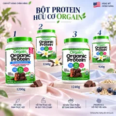[CHÍNH HÃNG MỸ] Bột Đạm Thực Vật Orgain Organic Protein 21g Đạm (Hộp 920g - 1200g - 1240g)