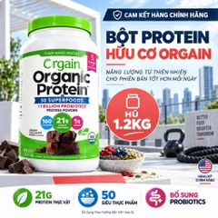 [CHÍNH HÃNG MỸ] Bột Đạm Thực Vật Orgain Organic Protein 21g Đạm (Hộp 920g - 1200g - 1240g)